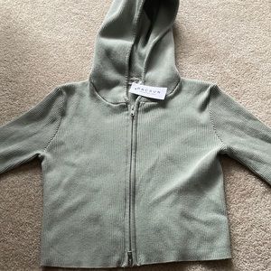 PALE GREEN pacsun zip up